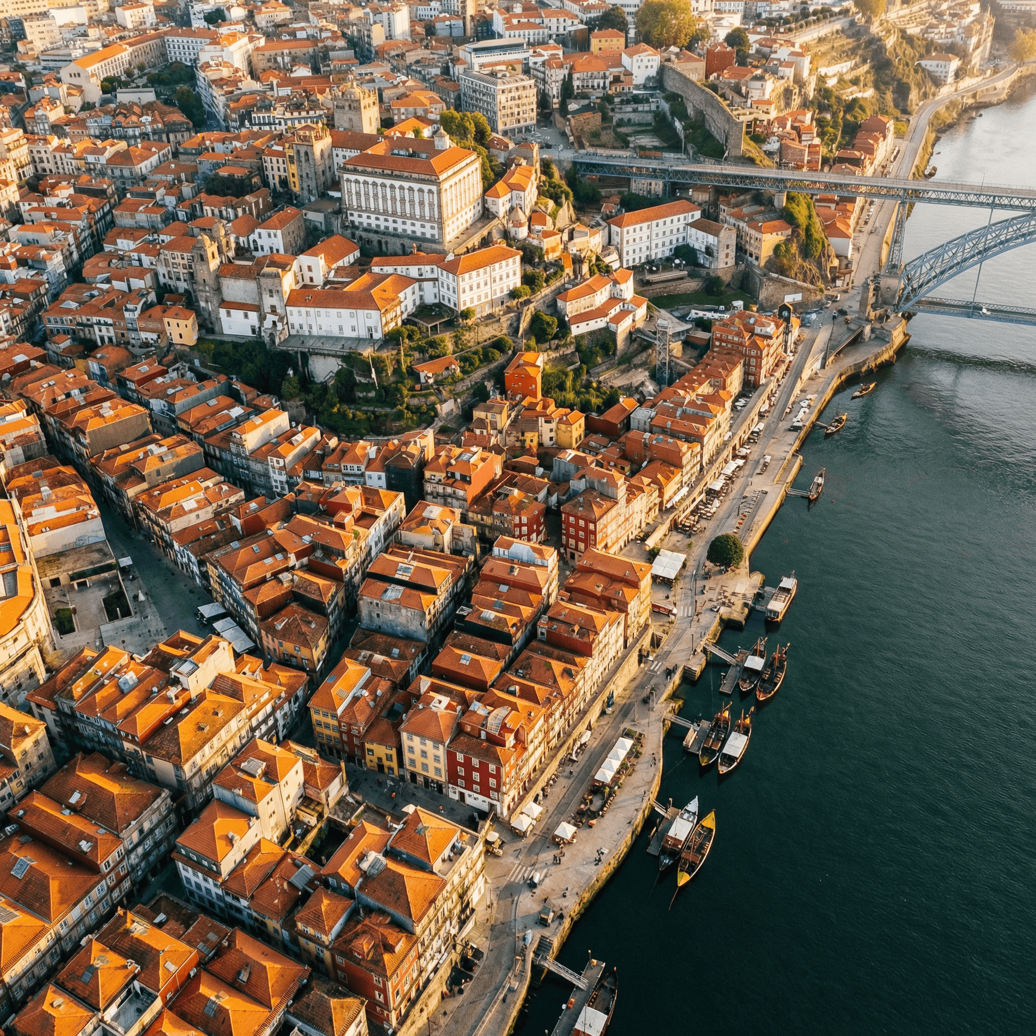 Vista aérea do Porto