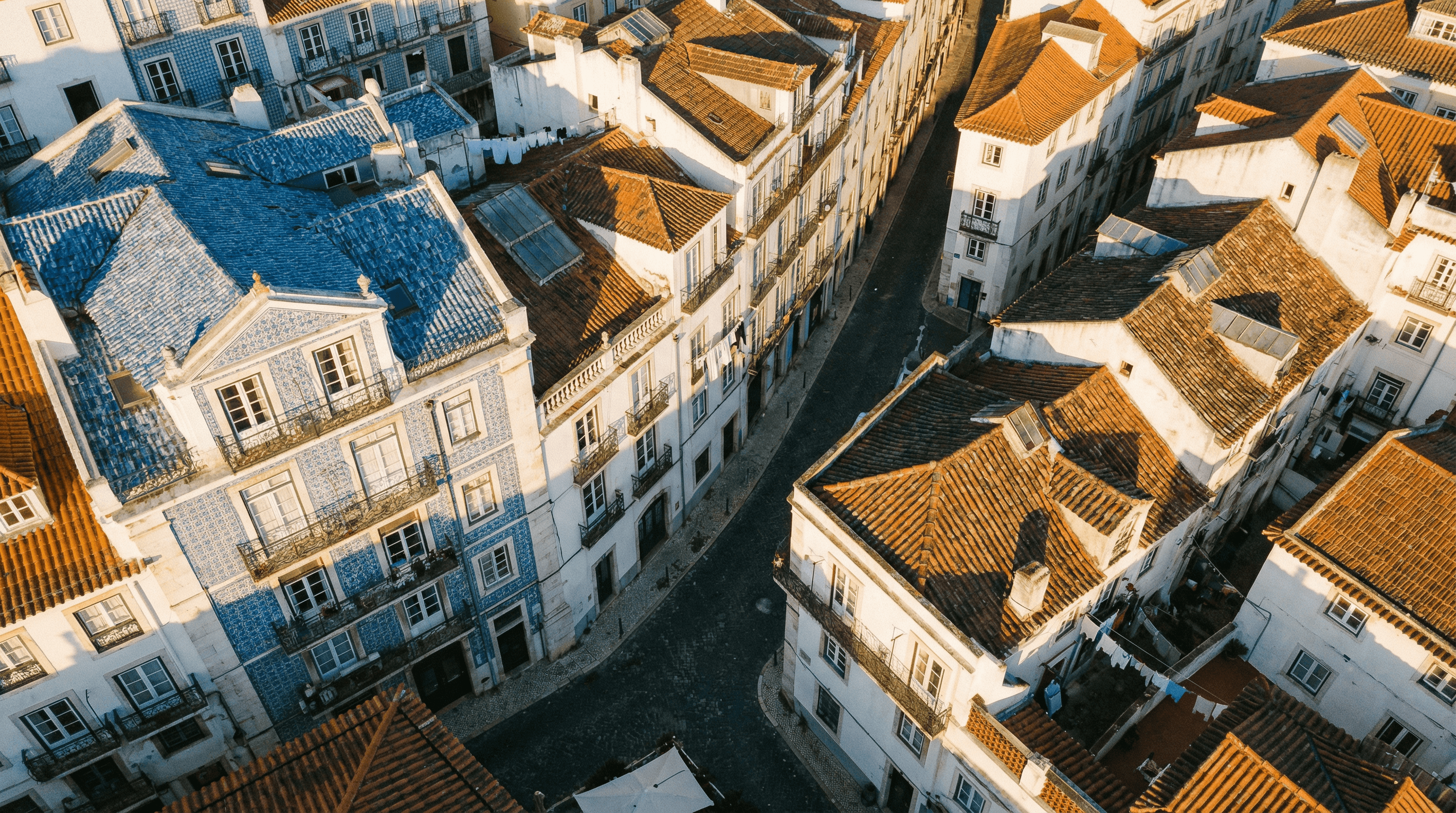Vista aérea da Alfama, Lisboa